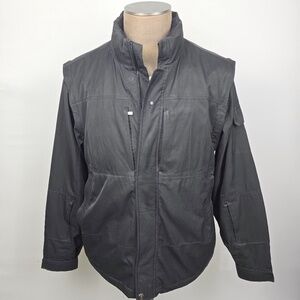 SCOTTeVEST- Mens Large SeV TEC Convertible Travel Jacket -Black